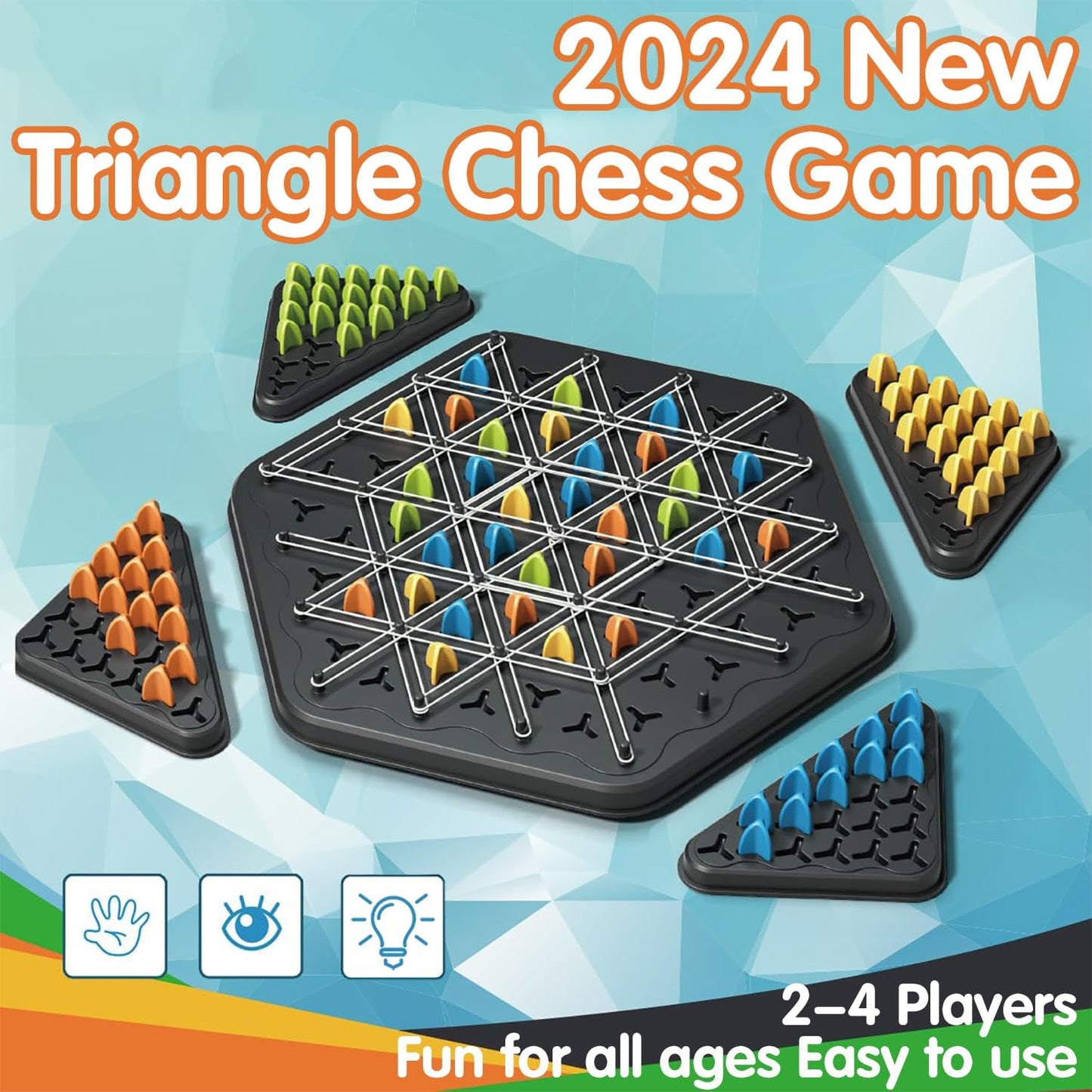 Juego Ajedrez Cadena Triangular 💯🤩