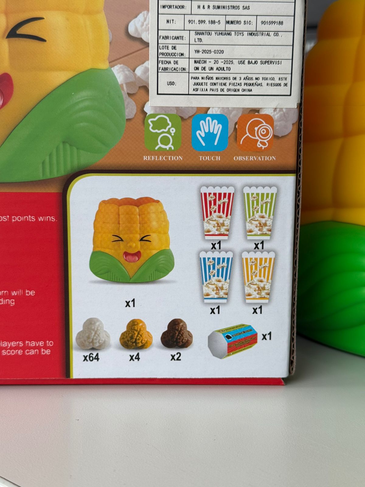 Juego De Mesa Pop Corn Game