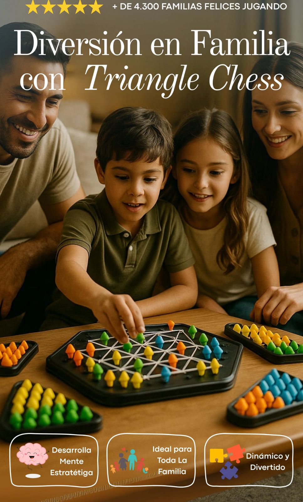 Juego Ajedrez Cadena Triangular 💯🤩