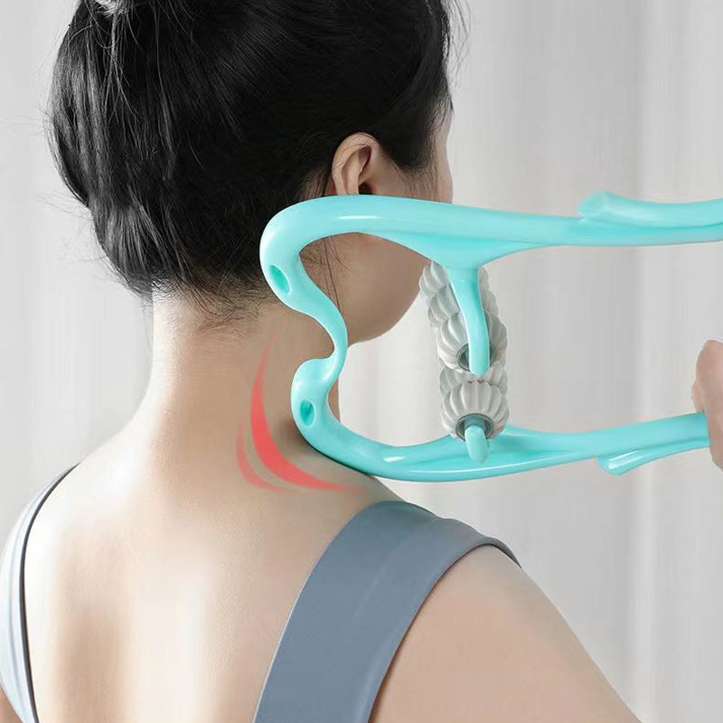 Onlinehouse® Masajeador de cuello de 6 ruedas