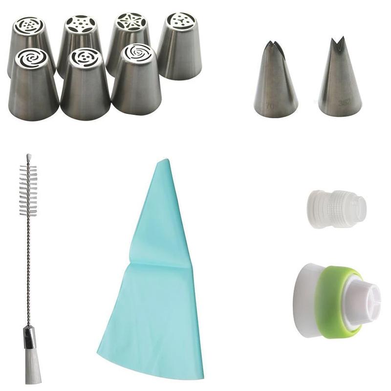 Onlinehouse® set X10 piezas Juego de boquillas de decoración en flores